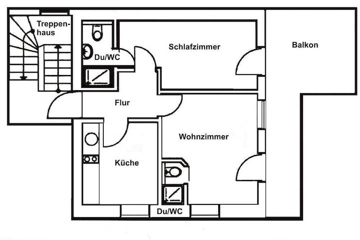 Ferienwohnung für 4 Personen, mit Balkon und Terrasse in Reichsburg Cochem