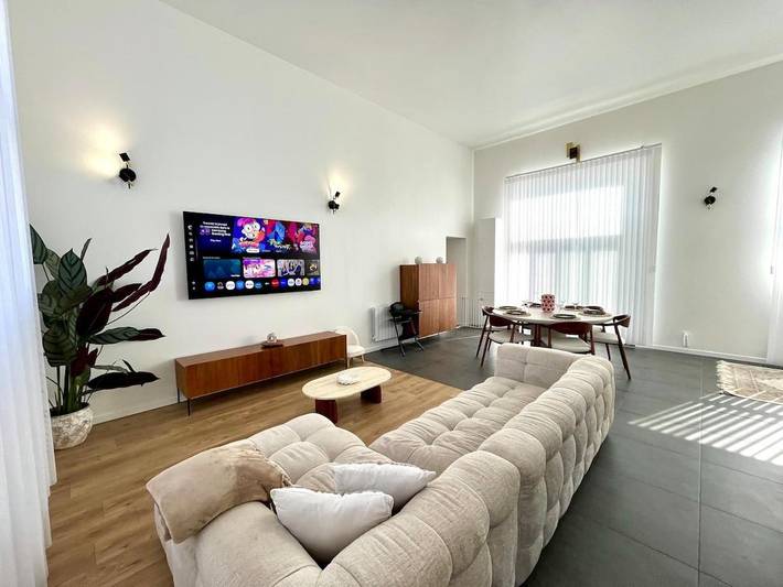 Appartement de vacances pour 4 personnes, avec Terrasse ainsi que Jardin et Vue