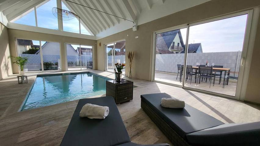 Villa pour 4 personnes, avec jardin ainsi que piscine et jacuzzi en Alsace - 3