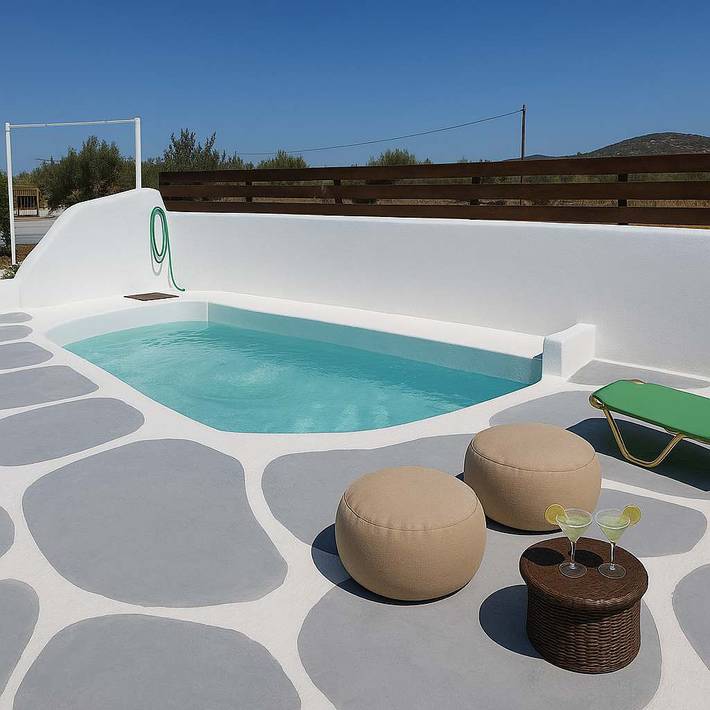 Ferienhaus für 2 Personen, mit Balkon/Terrasse und Pool - 1