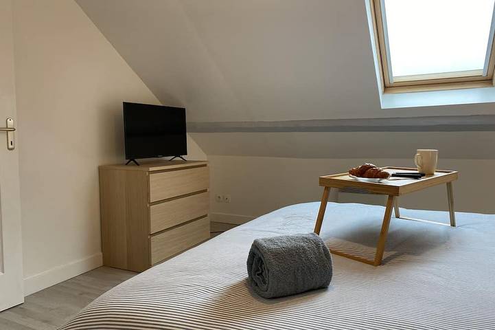 Ganze Wohnung, T3 Duplex im Hyperzentrum Fort Mahon, 700 Meter vom Strand entfernt, nahe allen Geschäften. in Fort-Mahon-Plage, Abbeville und Umgebung