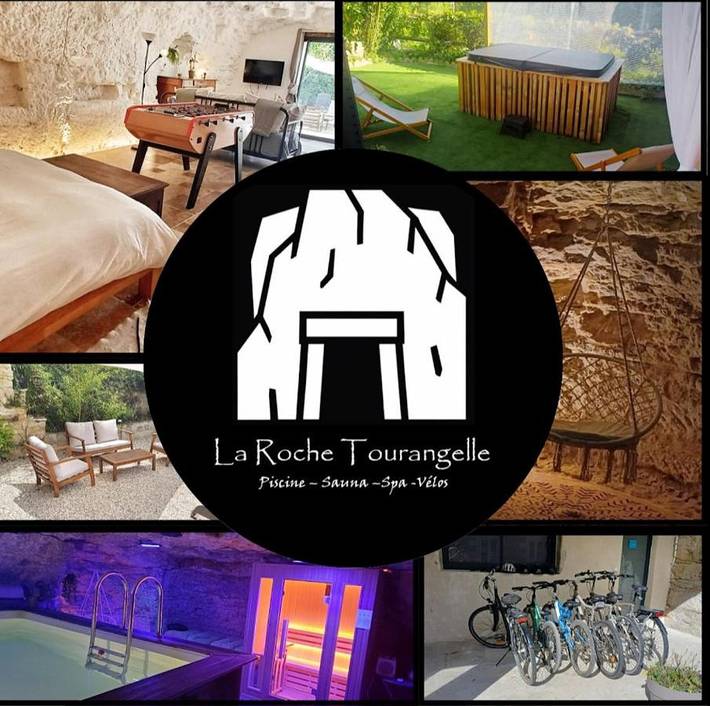 Location de vacances pour 5 personnes, avec jacuzzi et terrasse ainsi que piscine et sauna à Civray-de-Touraine - 3