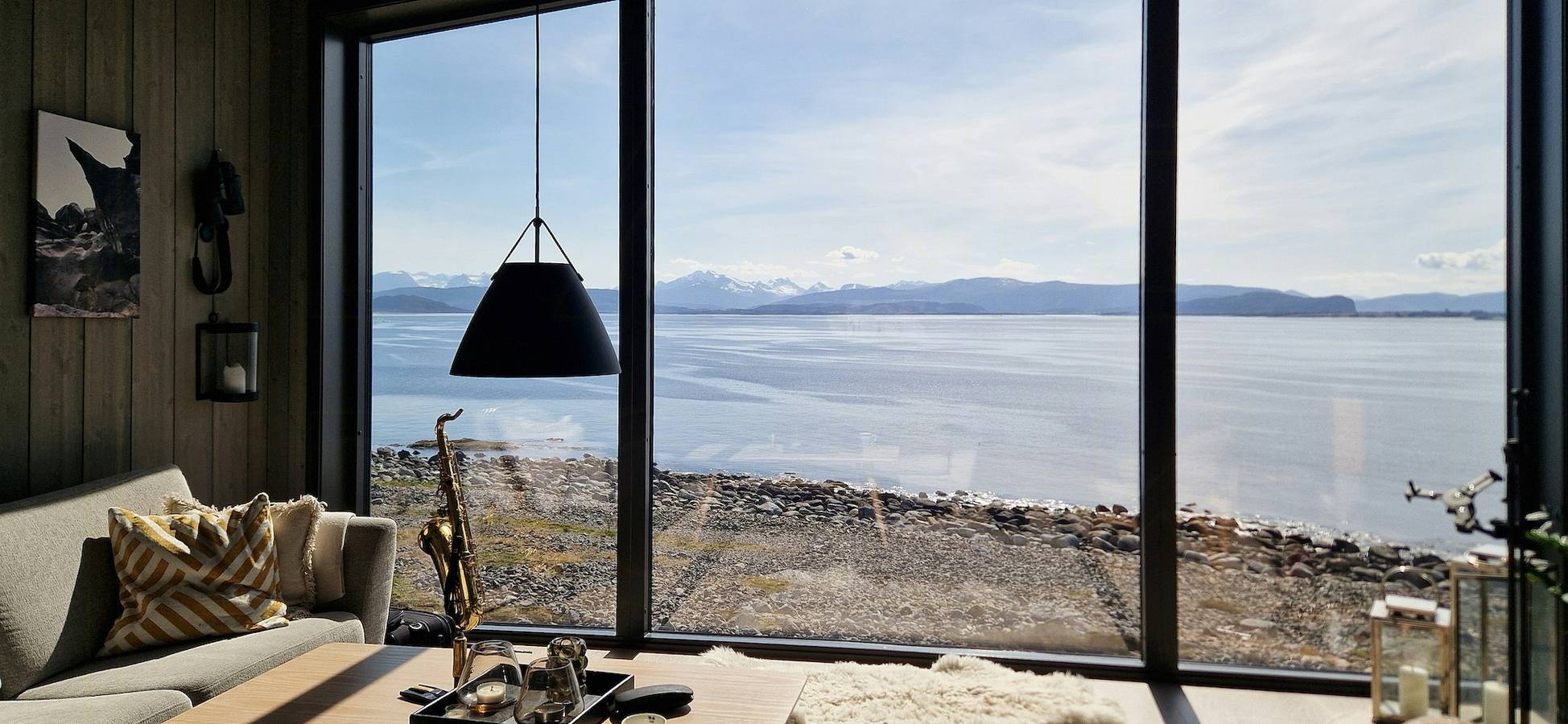 Kysthytte med havutsikt på Lepsøya in Haram, Nordlige Fjord-Norge