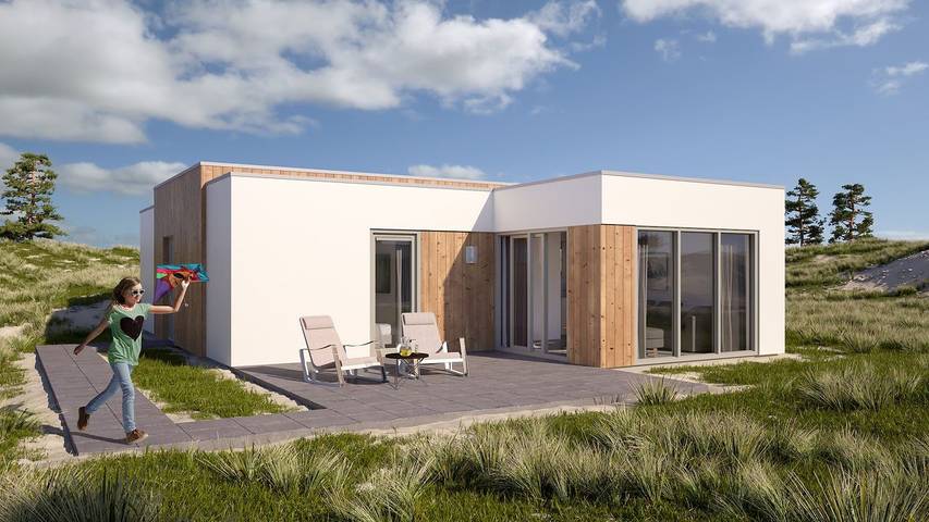 Bungalow voor 4 personen, met zwembad en terras in Zeeuws-Vlaanderen
