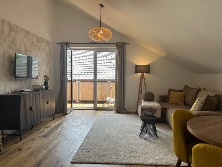 Ferienwohnung für 4 Personen, mit Balkon in Übersee