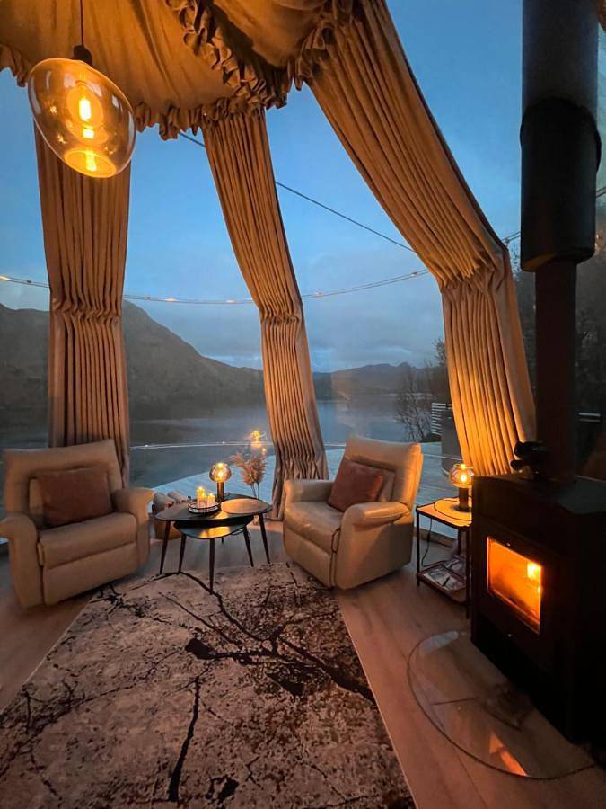 Zelt für 2 Personen, mit Balkon und Terrasse sowie Garten und Seeblick in Vesterålen - 2