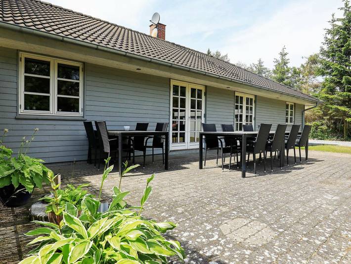 Ferieudlejning for 12 personer, med jacuzzi og terrasse samt sauna, børnevenlig i Aalborg Kommune