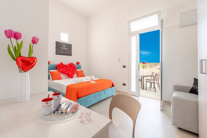 “Aria - Triple” Room with Shared Garden, Wi-Fi, and Air Conditioning in Boncore, Gulf of Taranto
