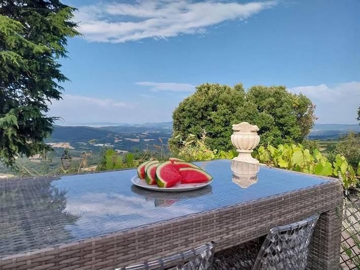 Agriturismo per 12 persone, con panorama e giardino, con animali domestici a Monterotondo Marittimo