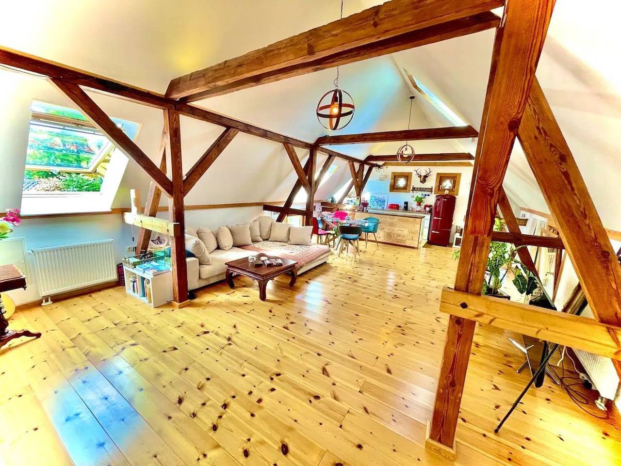 Ganze Ferienwohnung, Historisches Retro Loft 70m2 mit Garten in Caputh, Schwielowsee