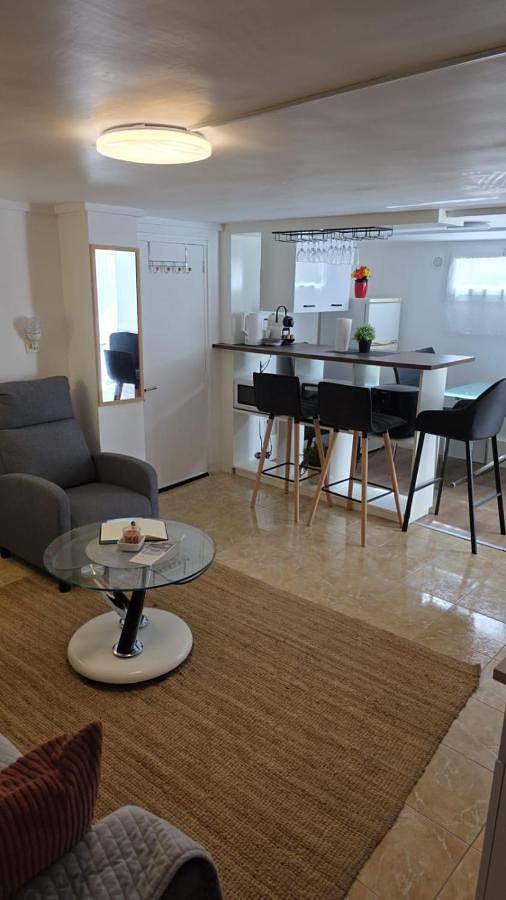 Appartement de vacances pour 3 personnes, avec piscine et jardin, animaux acceptés