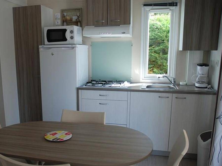 Camping La Frétille - Mobilheim 3 personen - Mobilheim Bilbao 2/3 Pers. in Longeville-sur-Mer, Vendée