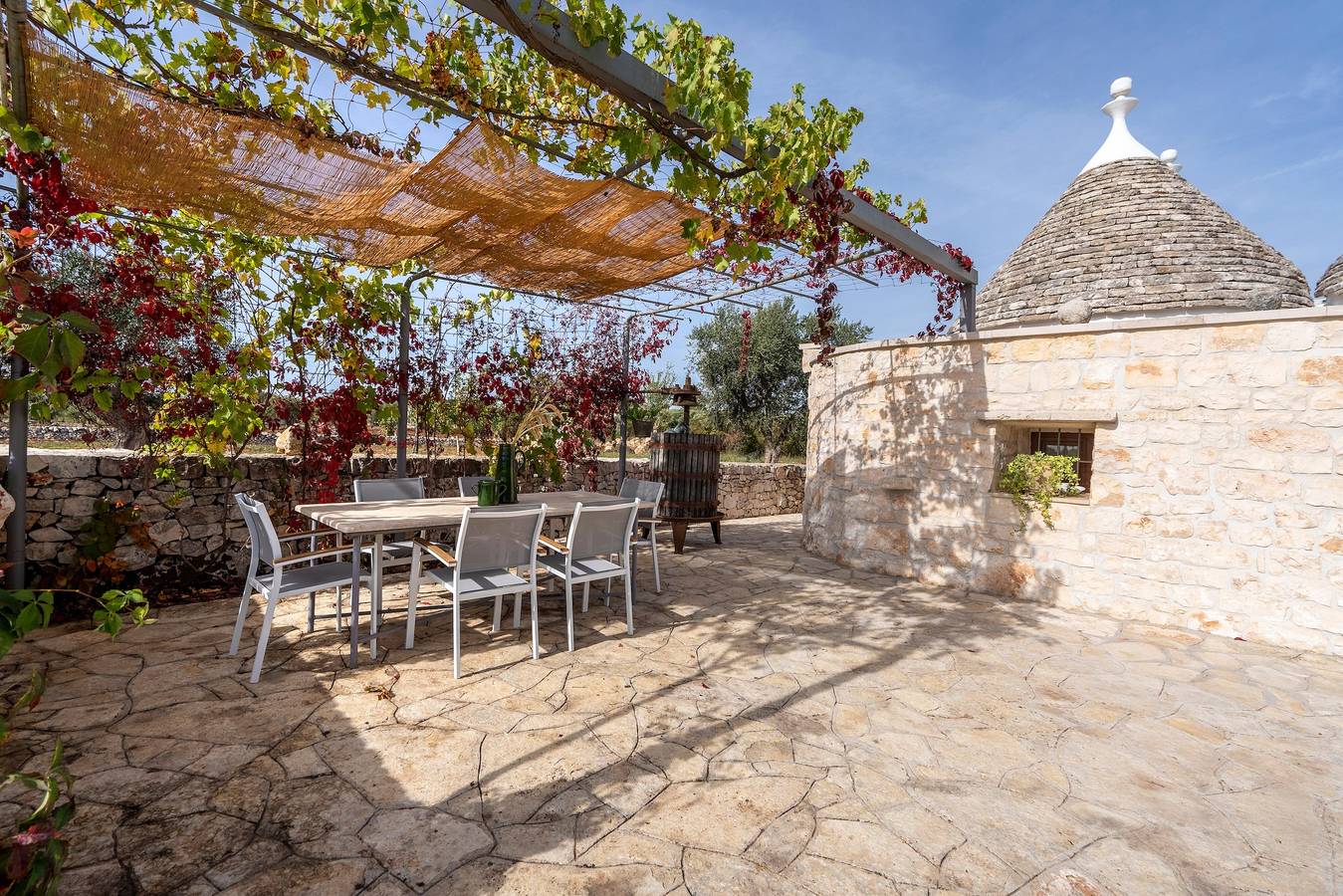 Villa „Trulli Orma“ mit privatem Pool, Wlan und Klimaanlage in Locorotondo, Bari Provinz