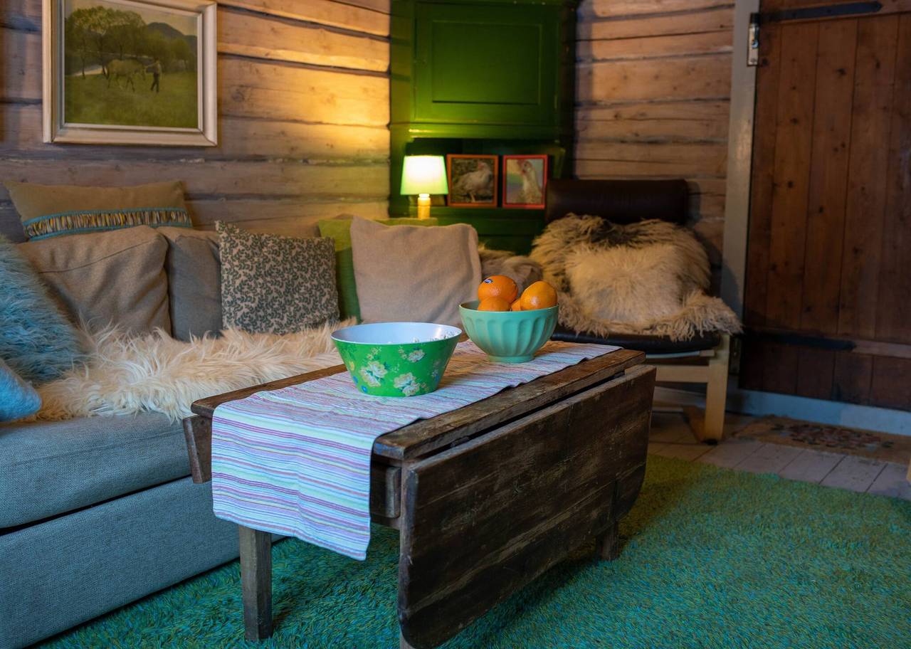 Gemütliche Hütte im malerischen Tal, E6 südlich von Trondheim in Midtre Gauldal