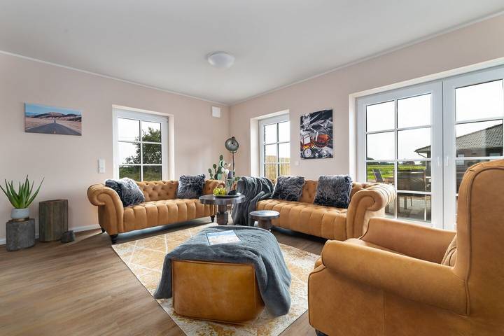 Ferienhaus für 8 Personen, mit Whirlpool und Terrasse sowie Garten und Sauna, mit Haustier in Osterhever - 3