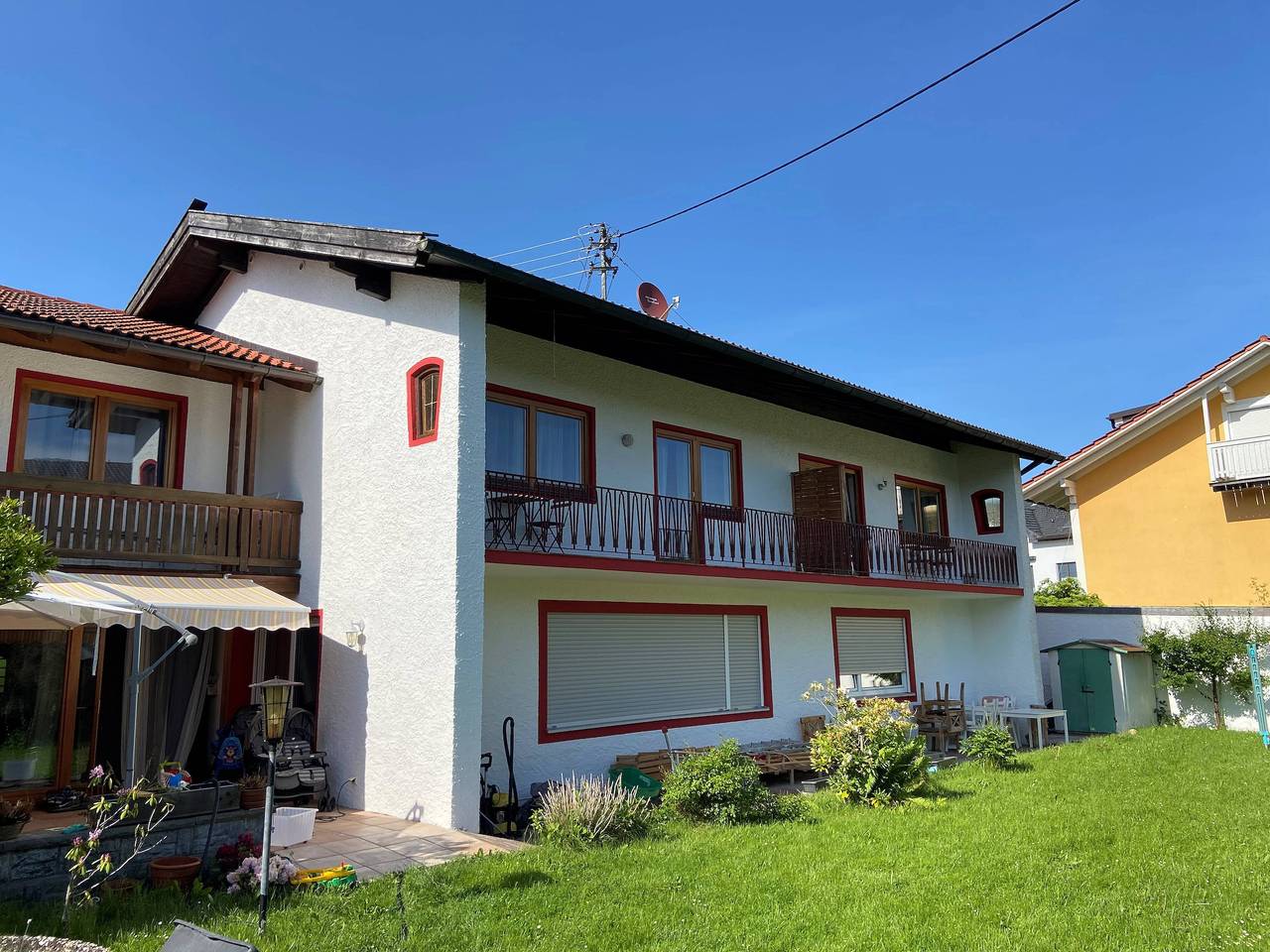 Ganze Ferienwohnung, Haus Hochfellnblick - Ferienwohnung bis 2 Pers.,55qm, 1 Schlafz., Balkon in Übersee, Chiemsee