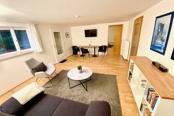 Bungalow für 2 Personen, mit Terrasse und Garten, mit Haustier am Bodensee