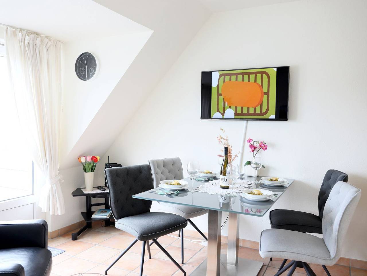 Ganze Wohnung, Helles Appartement in Wenningstedt für 4 Personen mit Süd-Balkon in Wenningstedt, Sylt