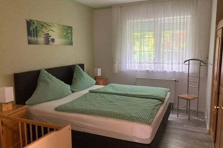 Ganze Wohnung, Appartement/Fewo 1, Dusche, Wc, 1 Schlafraum - Ferienhaus Abtsroda in Poppenhausen, Rhön-Hessen