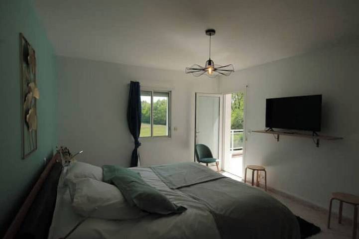 Location de vacances pour 12 personnes, avec jardin et balcon ainsi que sauna et jacuzzi, animaux acceptés à Saint-Laurent-de-Gosse - 4