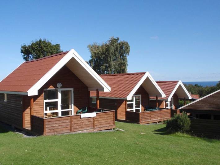 Camping für 4 Personen, mit Terrasse und Pool auf Bornholm