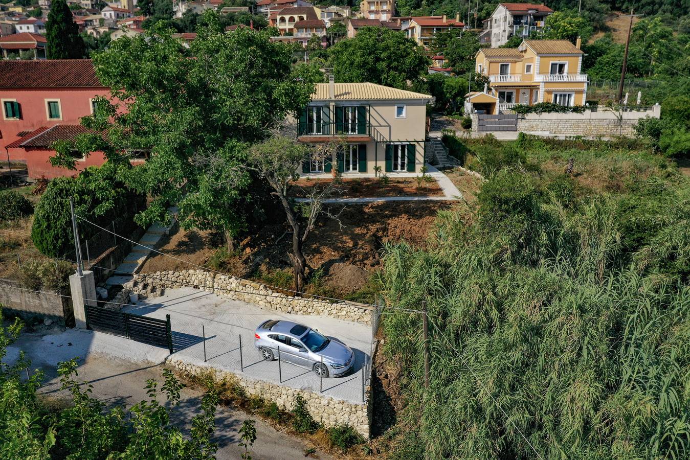 Appartement entier, Appartement 'Marias House 1' avec Vue sur la Montagne, Wi-Fi et Climatisation in Corfou