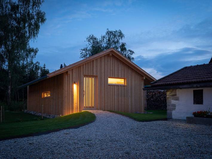 Ferienhaus für 2 Personen, mit Terrasse und Garten sowie Sauna