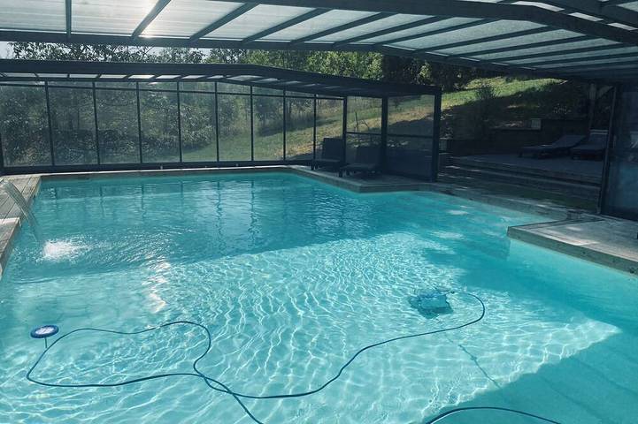 Location de vacances pour 9 personnes, avec terrasse et jardin à Xaintrailles (Lot-et-Garonne)