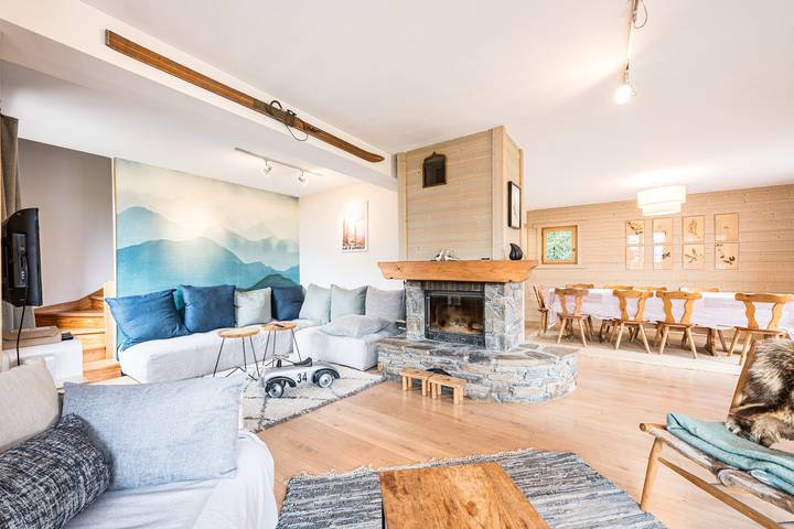 Chalet "Marmotte" avec vue sur les montagnes, terrasse privée et Wi-Fi in Saint-Martin-de-Belleville, Massif de la Vanoise
