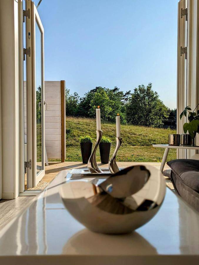 Ferienhaus für 3 Personen, mit Terrasse und Garten