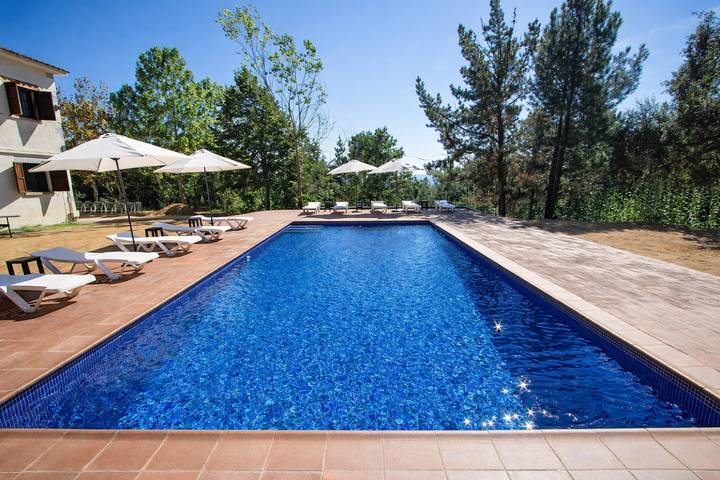 Chalet para 24 personas, con Balcón además de Terraza y Jardín en Parque natural del Montseny