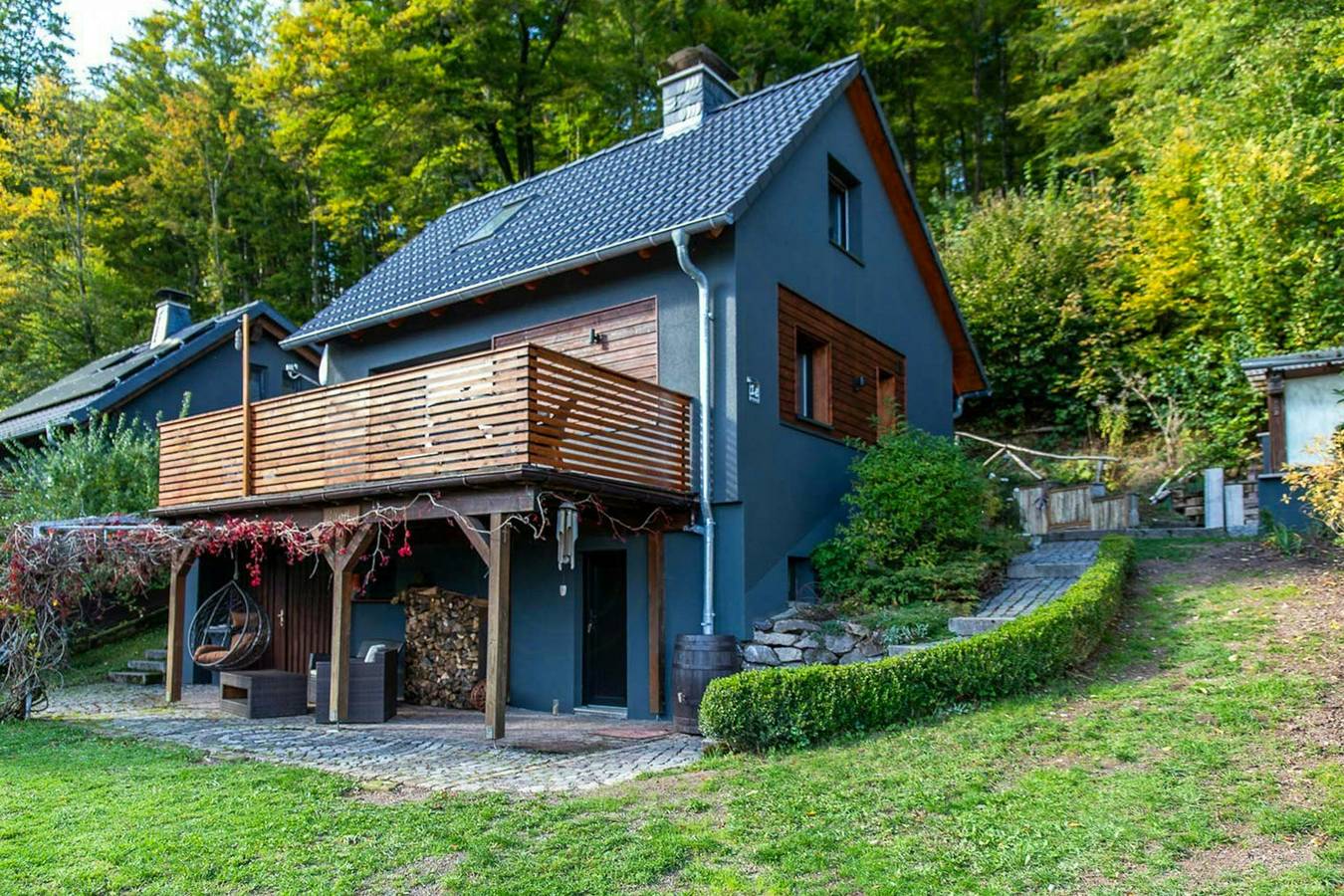 Modernes Birkenchalet am Ruppberg in Zella-Mehlis, Rennsteig