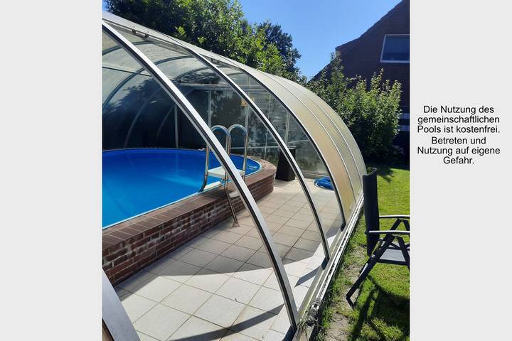 Ferienwohnung für 3 Personen, mit Pool in Ostfriesland