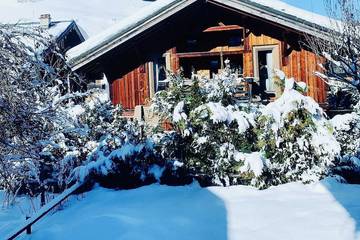 Chalet pour 4 personnes, avec balcon et jardin à Megève
