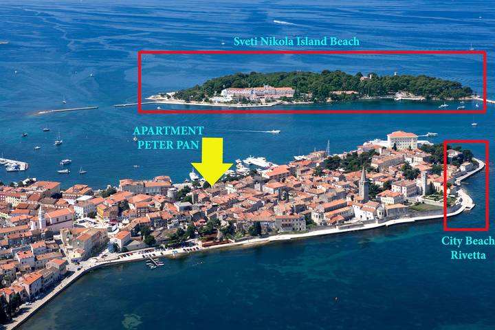 Holiday rental for 2 people in Poreč