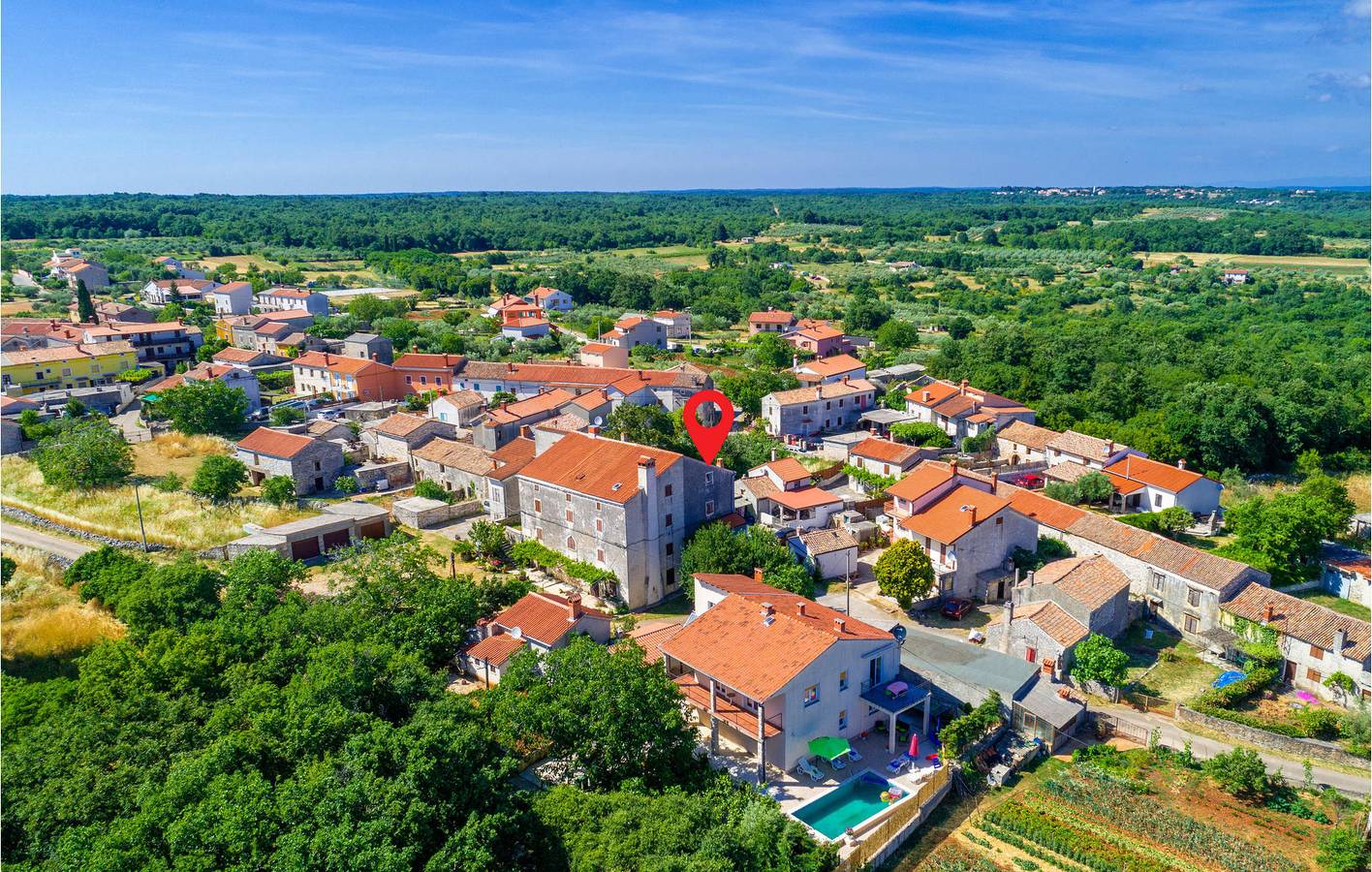 Ferienhaus für 7 Personen mit Terrasse in Peruski, Südküste Istrien