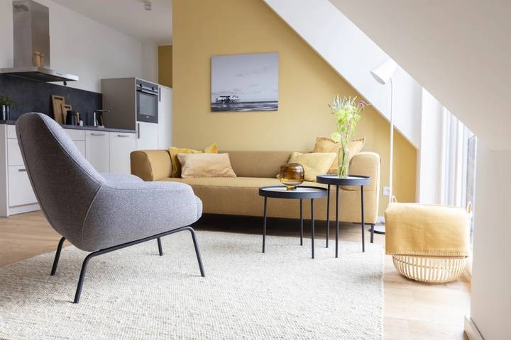 Ganze Wohnung, Ferienwohnung 'Strandhafer' mit Balkon und Wi-Fi in St. Peter-Bad, St. Peter-Ording