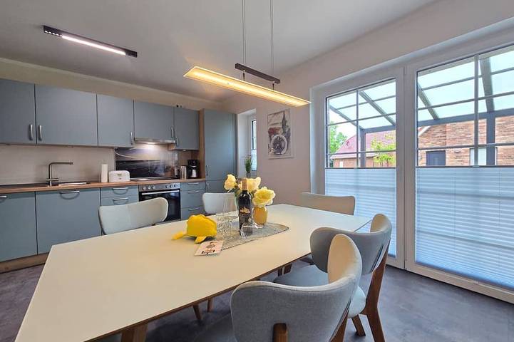 Ferienhaus für 6 Personen, mit Terrasse und Garten sowie Sauna