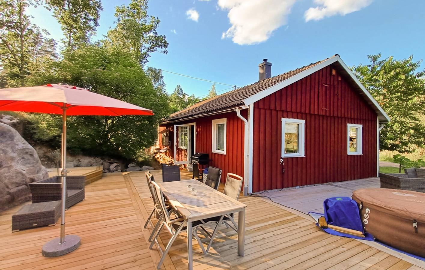 Hus för 5 Personer, med terass och trädgård