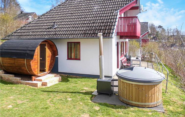 Ferienhaus für 6 Personen, mit Terrasse und Garten sowie Sauna in Hessen