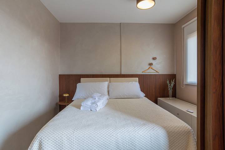 Apartamento de vacaciones para 2 personas, con balcón y piscina en São Paulo