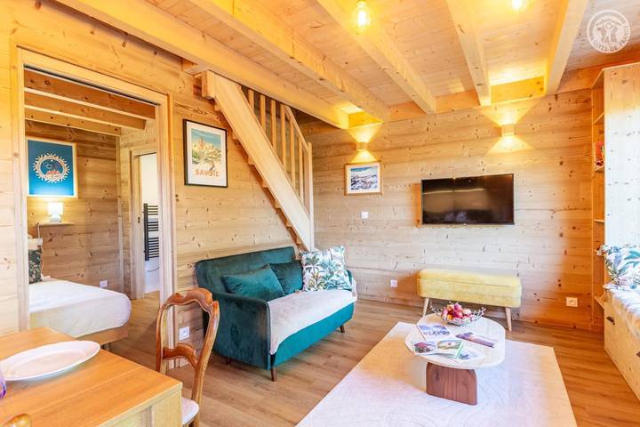 Gîte für 8 Personen, mit Terrasse und Pool sowie Sauna in Französische Alpen - 4