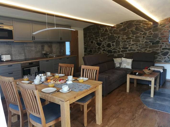 Ferienwohnung für 6 Personen, mit Terrasse und Garten sowie Sauna in Weißenberg - 3