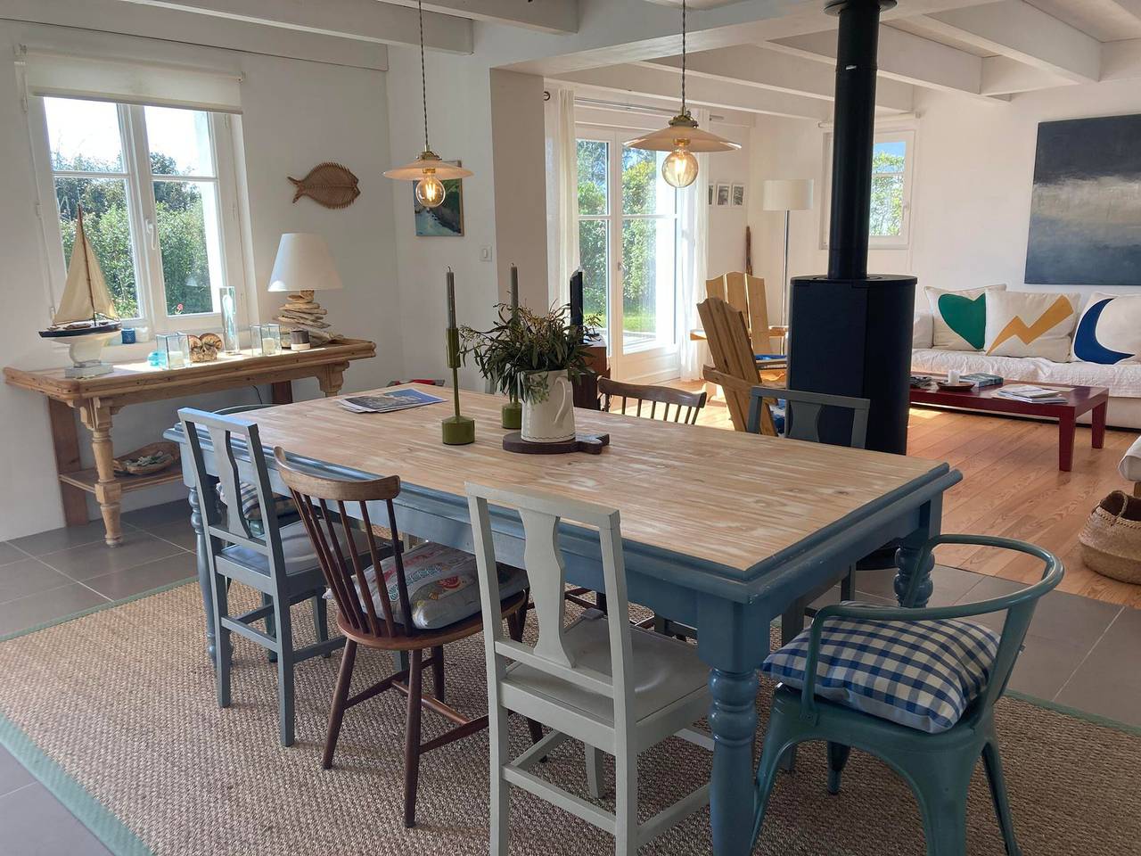 Casa moderna a 1 km de la playa, no se admiten mascotas in Locmaria, Côte des Mégalithes