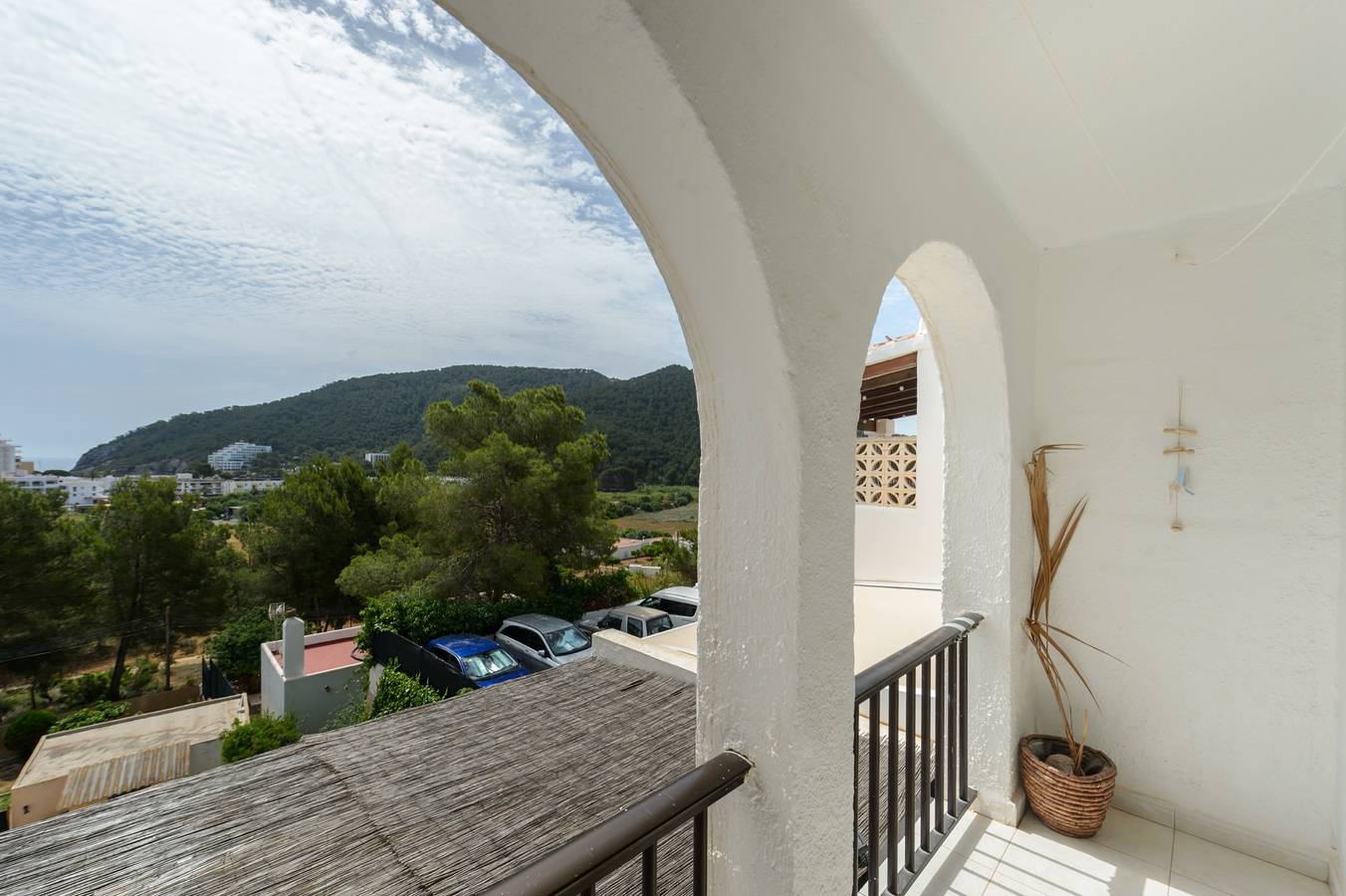 Ferienhaus "Casita en Cala Llonga" mit Meerblick, Gemeinschaftsgarten & Pool in Cala Llonga, Santa Eulària des Riu