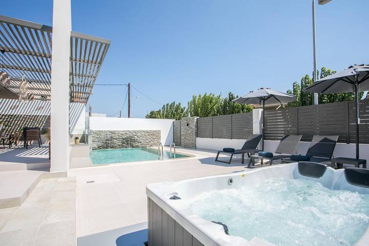 Ferienhaus für 4 Personen, mit Terrasse und Whirlpool in Afantou - 3