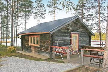 Chalet für 4 Personen, mit Terrasse und Sauna in Lappland (Schweden)