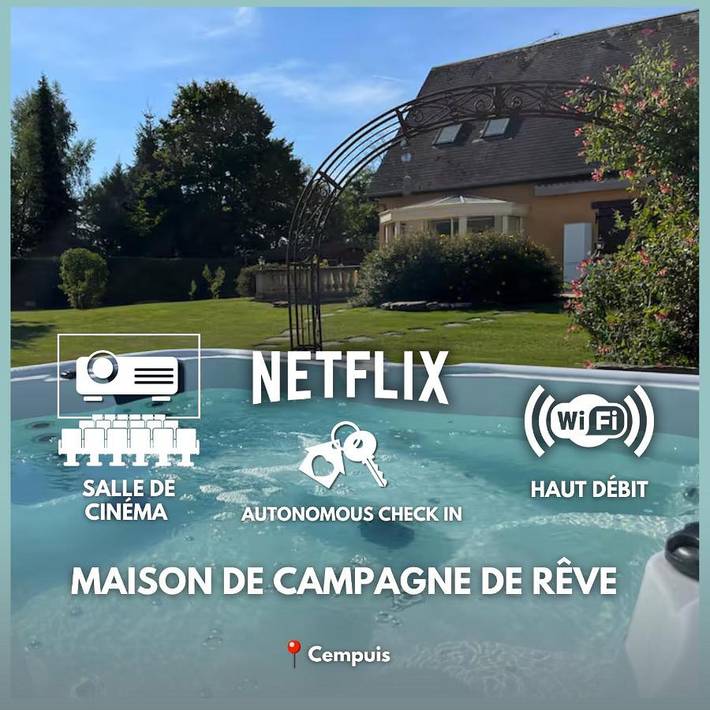 Location de vacances pour 12 personnes, avec jacuzzi ainsi que jardin et sauna dans Cempuis - 2