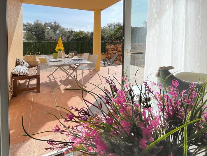 Ferienwohnung für 5 Personen, mit Balkon und Terrasse sowie Garten