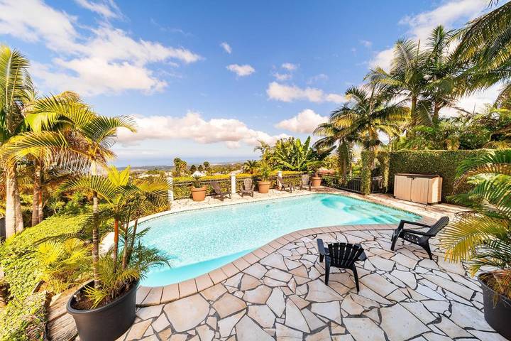 Villa pour 6 personnes, avec piscine ainsi que vue et jardin